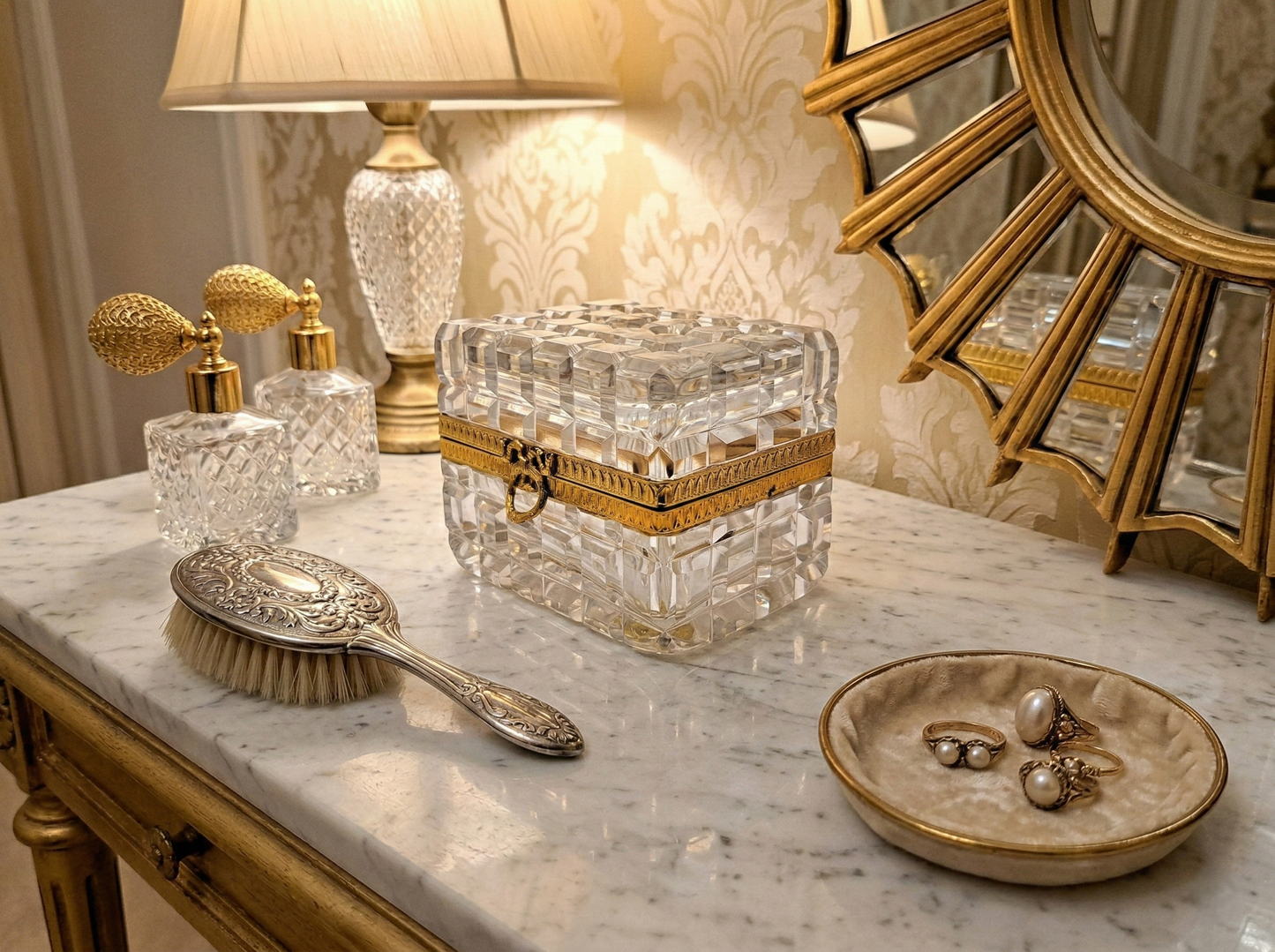 Grande Cofanetto Portagioie Francese, Stile Baccarat