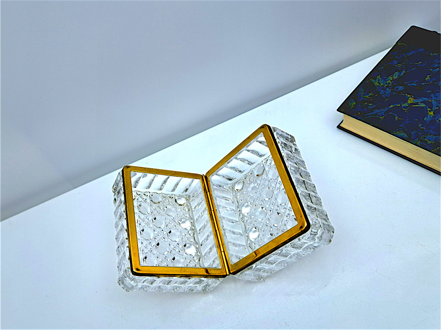 Carved Crystal Jewelry Box