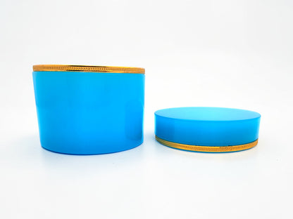 Cofanetto in Vetro Opalino Turchese di Murano