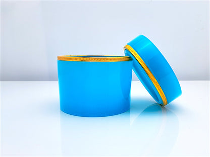Cofanetto in Vetro Opalino Turchese di Murano