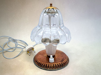 Coppia di Lampade da Comodino in Vetro di Murano, Barovier