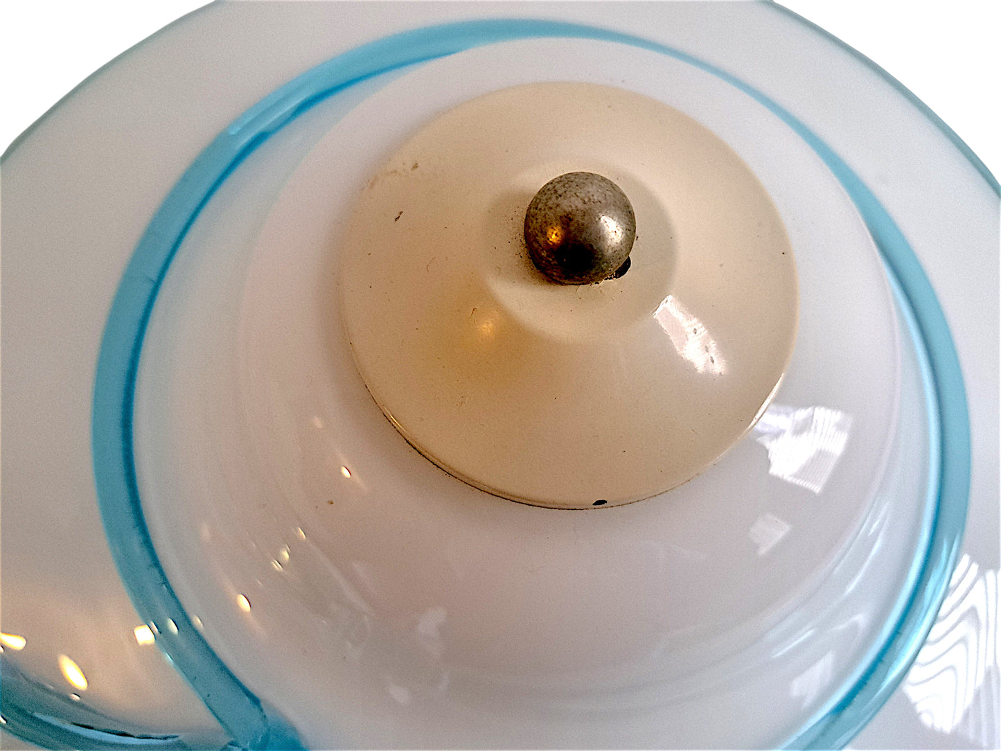 Coppia di Lampade in Vetro di Murano, Paralume a Cappello