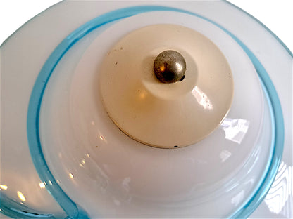 Coppia di Lampade in Vetro di Murano, Paralume a Cappello