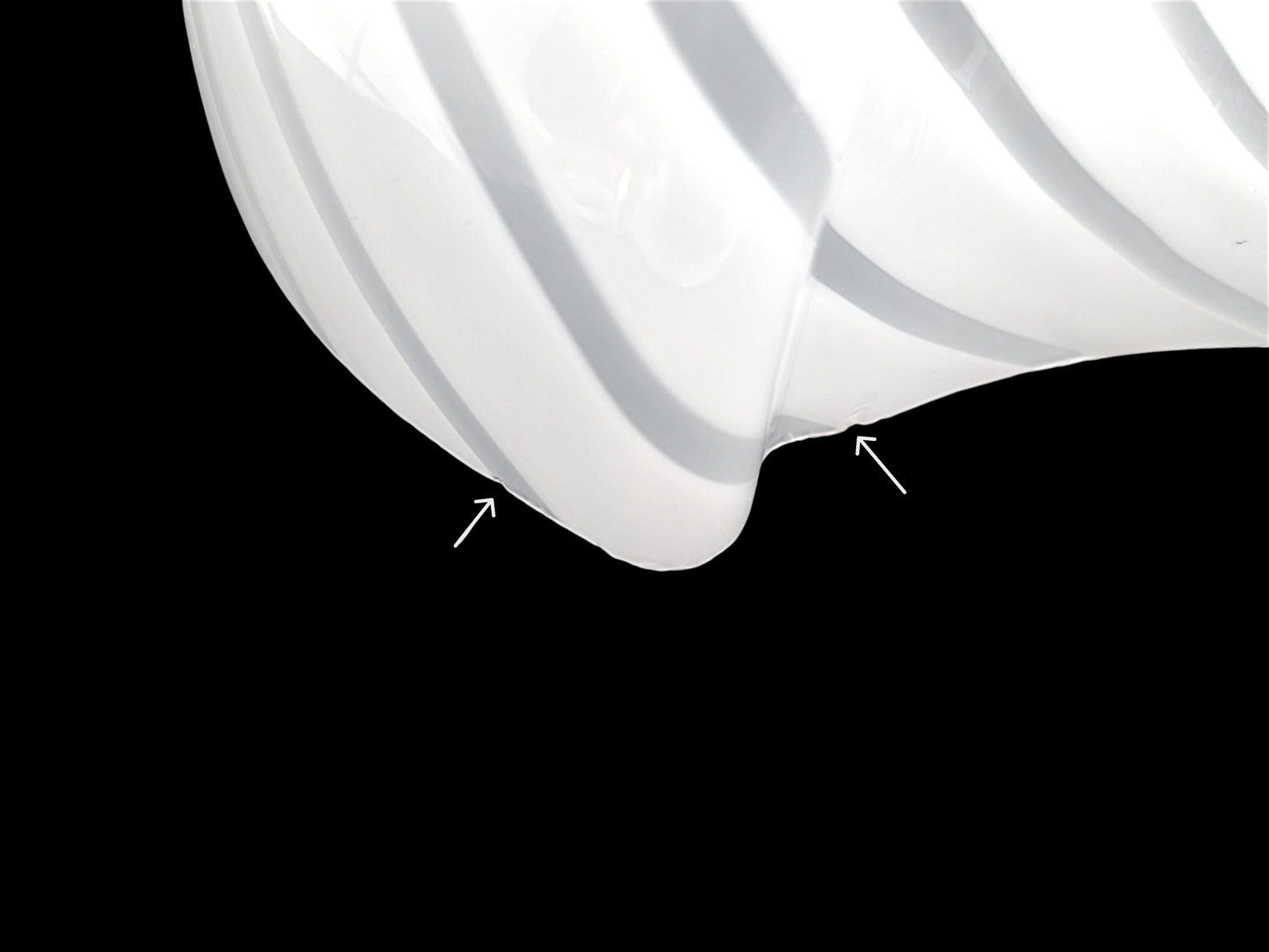 Coppia di Lampade a Parete in Vetro di Murano, Mushroom Swirl