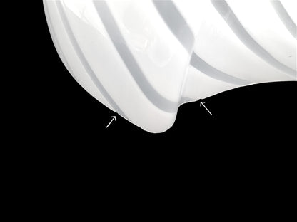 Coppia di Lampade a Parete in Vetro di Murano, Mushroom Swirl