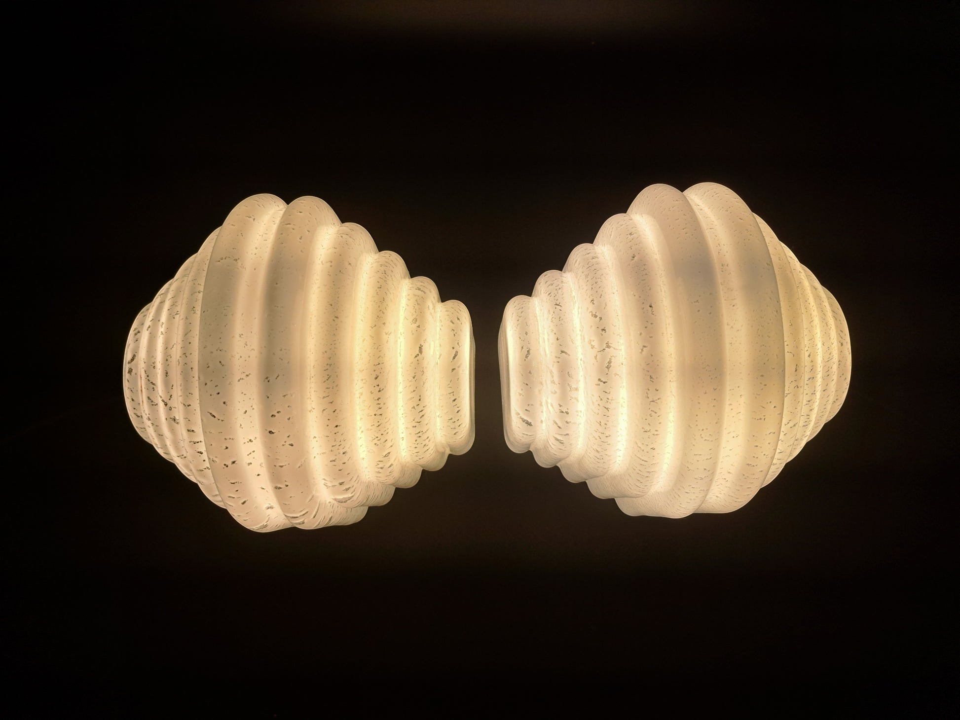 Coppia di Lampade da Tavolo in Vetro di Murano, Vetrarti