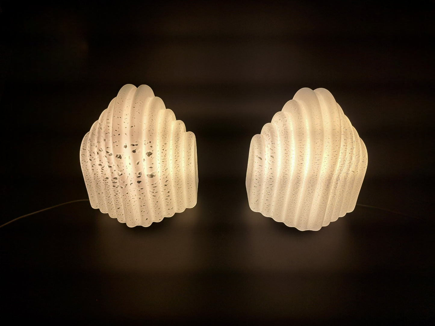 Coppia di Lampade da Tavolo in Vetro di Murano, Vetrarti