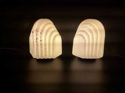 Coppia di Lampade da Tavolo in Vetro di Murano, Vetrarti