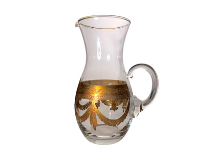 Servizio Caraffa e 6 Calici in Vetro di Murano, Cristal T.