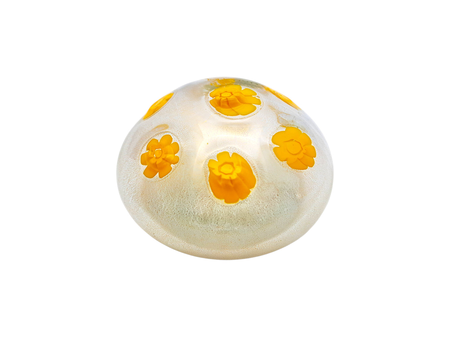 Fermacarte in Vetro di Murano, Murrine Gialle, La Murrina