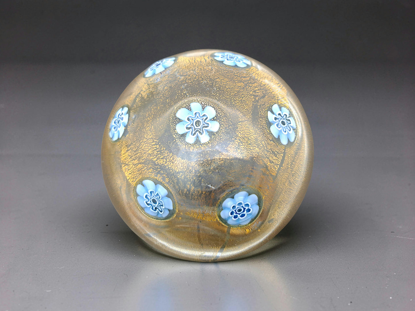 Fermacarte in Vetro di Murano, Murrine Azzurre, La Murrina