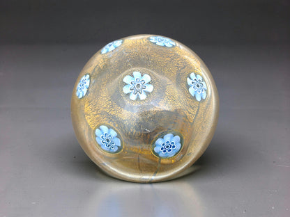 Fermacarte in Vetro di Murano, Murrine Azzurre, La Murrina