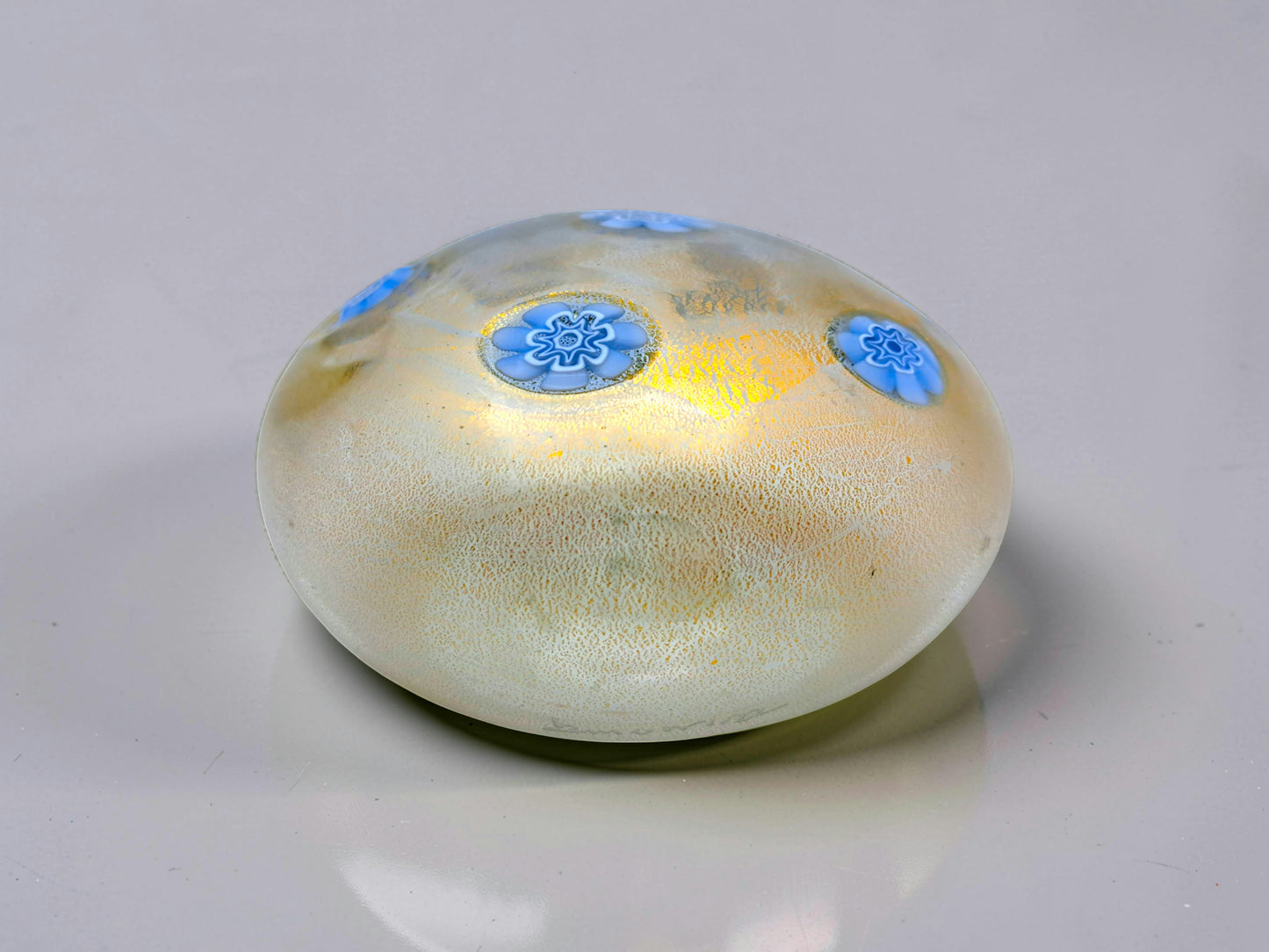 Fermacarte in Vetro di Murano, Murrine Azzurre, La Murrina