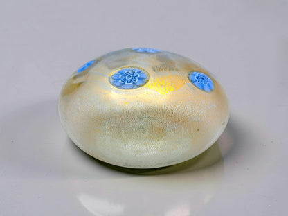 Fermacarte in Vetro di Murano, Murrine Azzurre, La Murrina