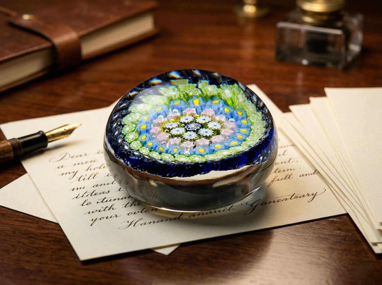 Fermacarte in Vetro di Murano, Murrine Policrome, La Murrina