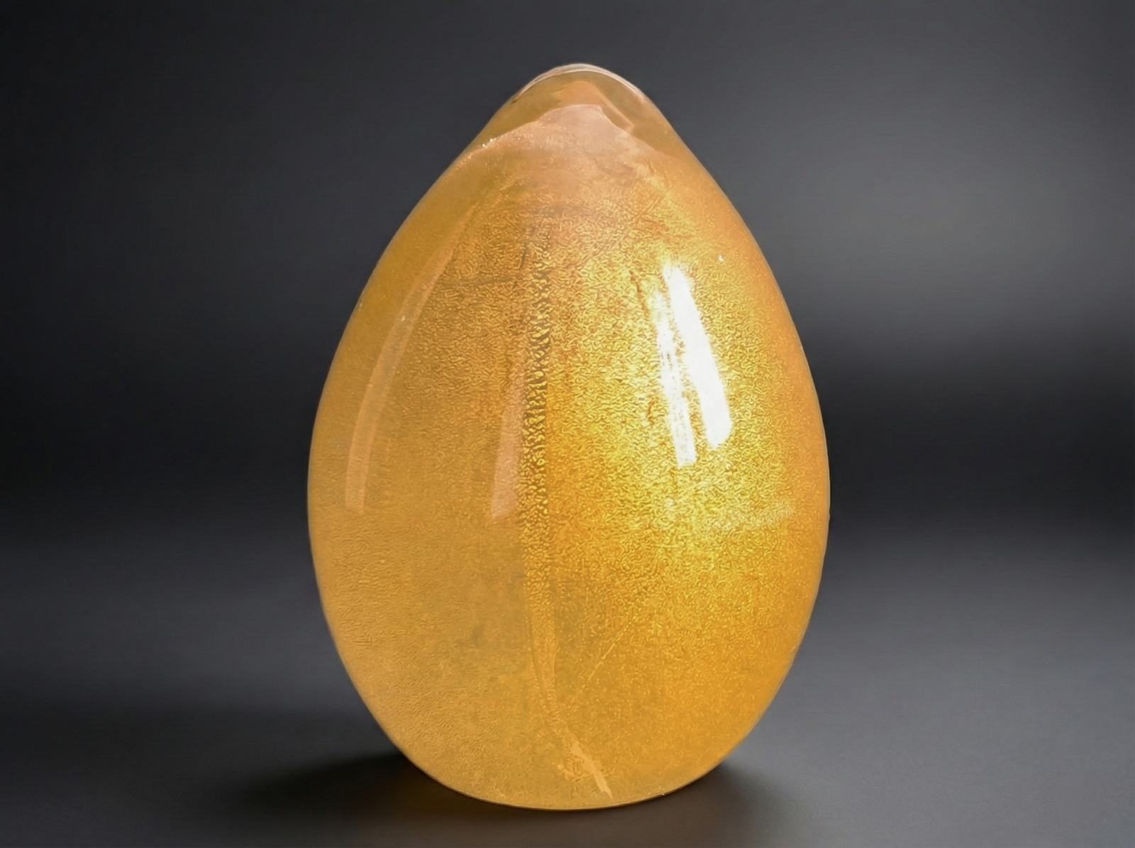 Fermacarte a Forma di Uovo in Vetro di Murano, Effe Due Murano