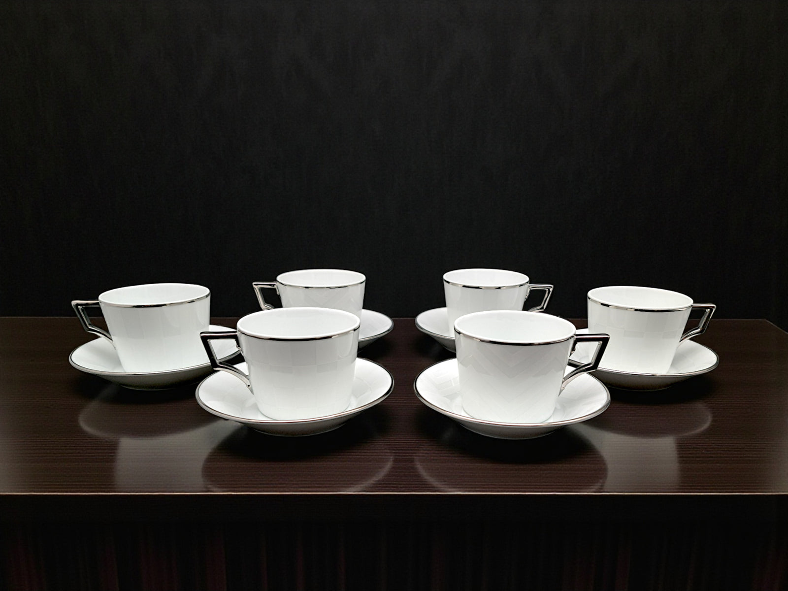 Servizio 6 Tazze da Tè Richard Ginori, Collezione Argonauti, Modello Luna