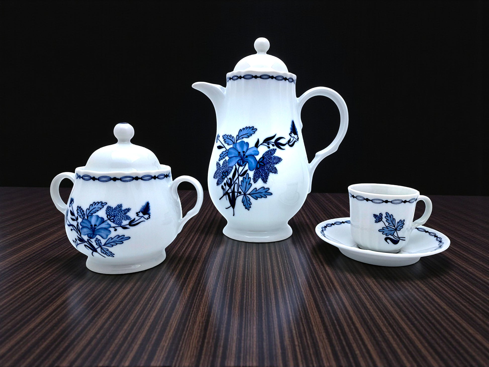 Servizio da Caffè per 6, Richard Ginori, Decoro Floreale