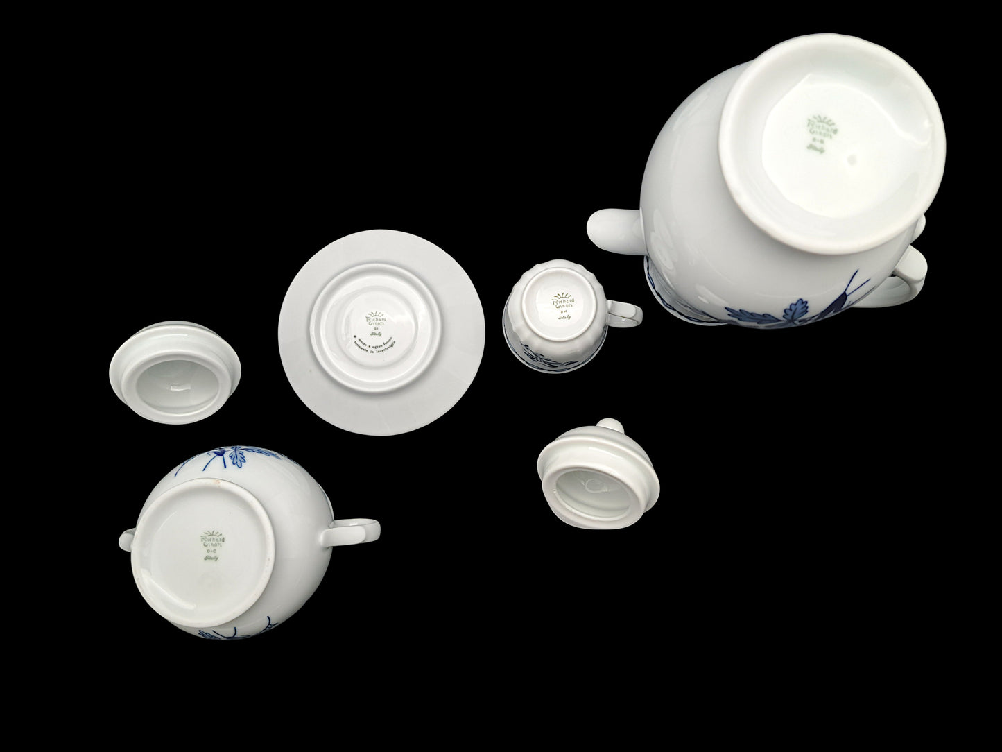 Servizio da Caffè per 6, Richard Ginori, Decoro Floreale