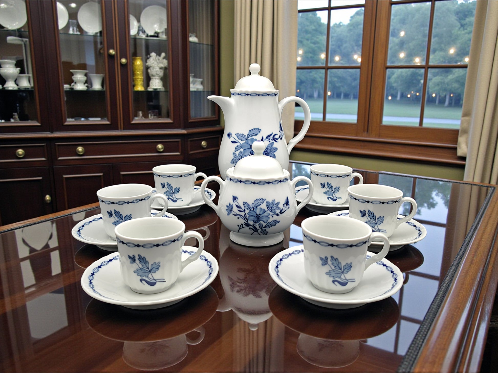 Servizio da Caffè per 6, Richard Ginori, Decoro Floreale