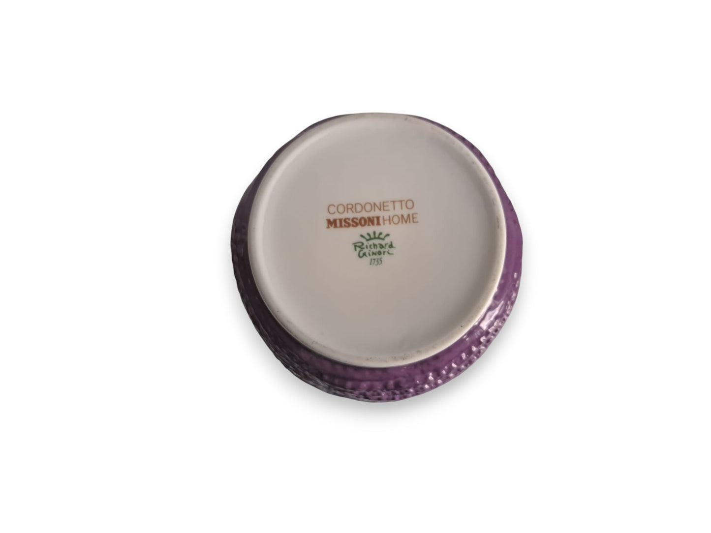 Vaso Richard Ginori, Missoni Vaso Viola, Collezione Cordonetto