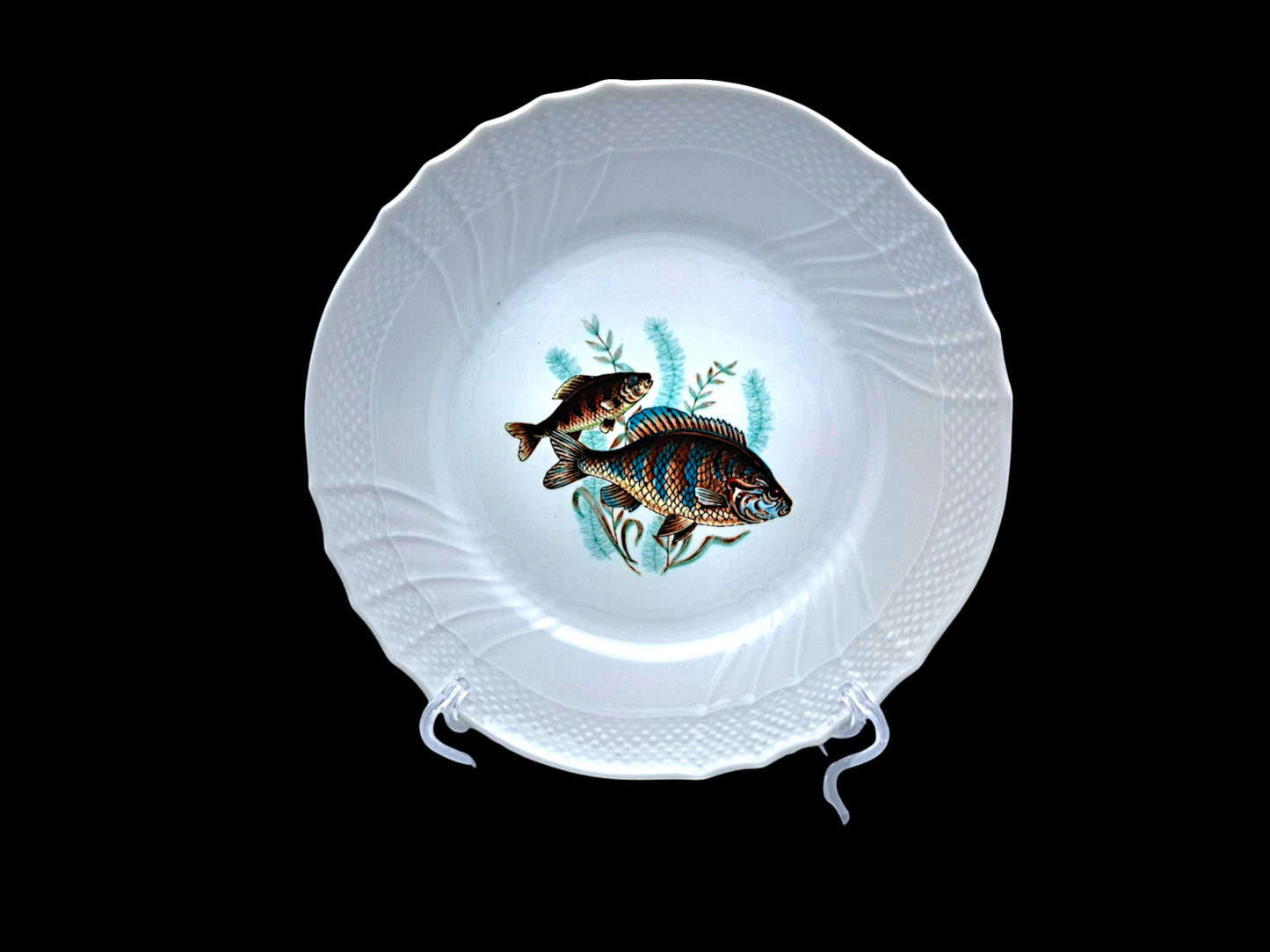 Set of 6 Fish Plates, Richard Ginori, Vecchio Ginori 