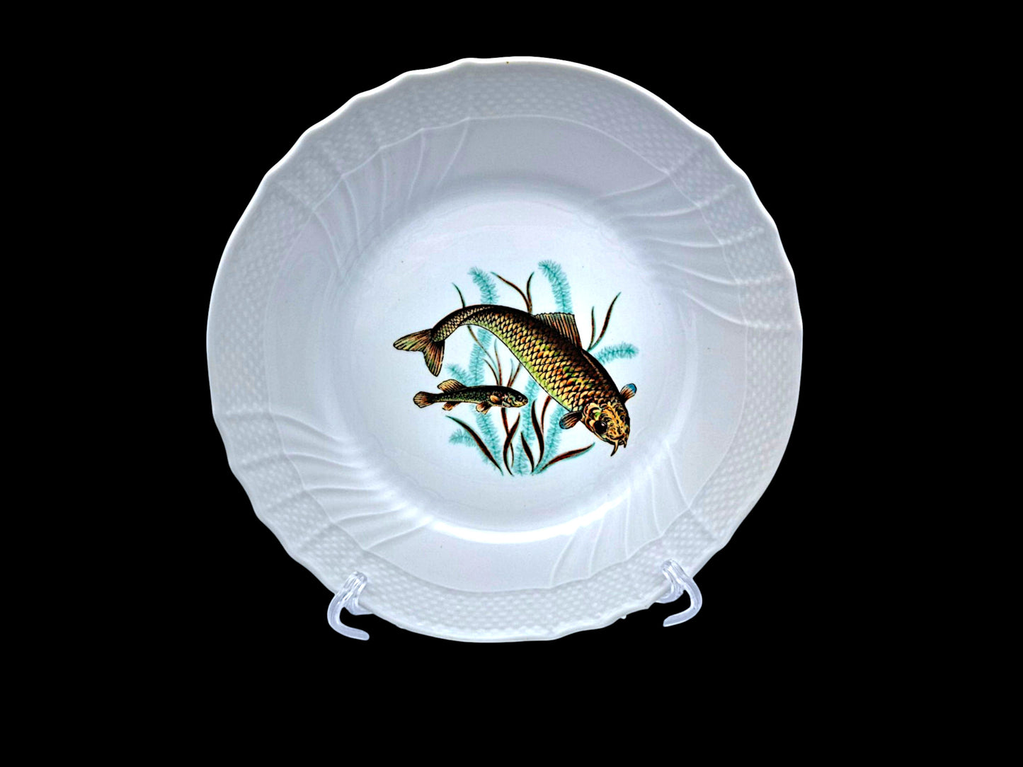 Set of 6 Fish Plates, Richard Ginori, Vecchio Ginori 
