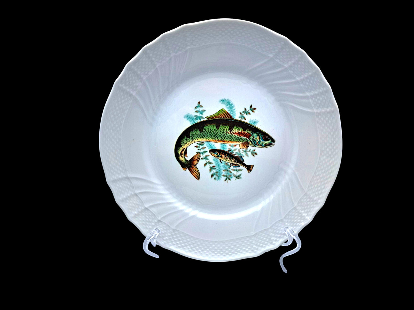 Set of 6 Fish Plates, Richard Ginori, Vecchio Ginori 