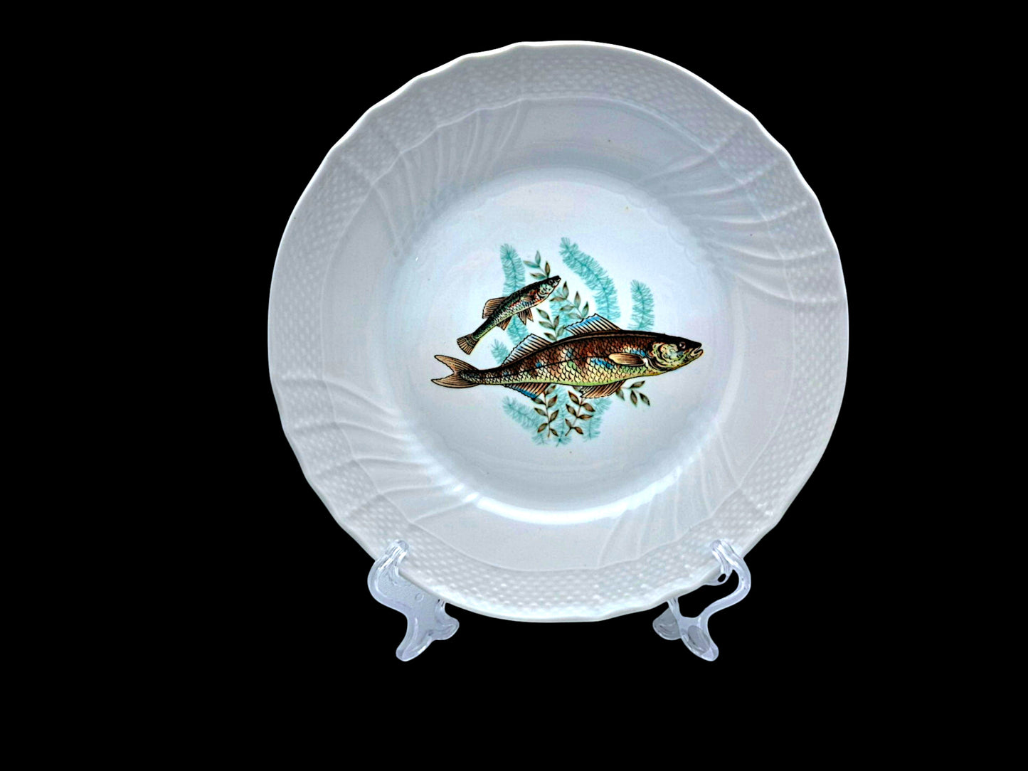 Set of 6 Fish Plates, Richard Ginori, Vecchio Ginori 