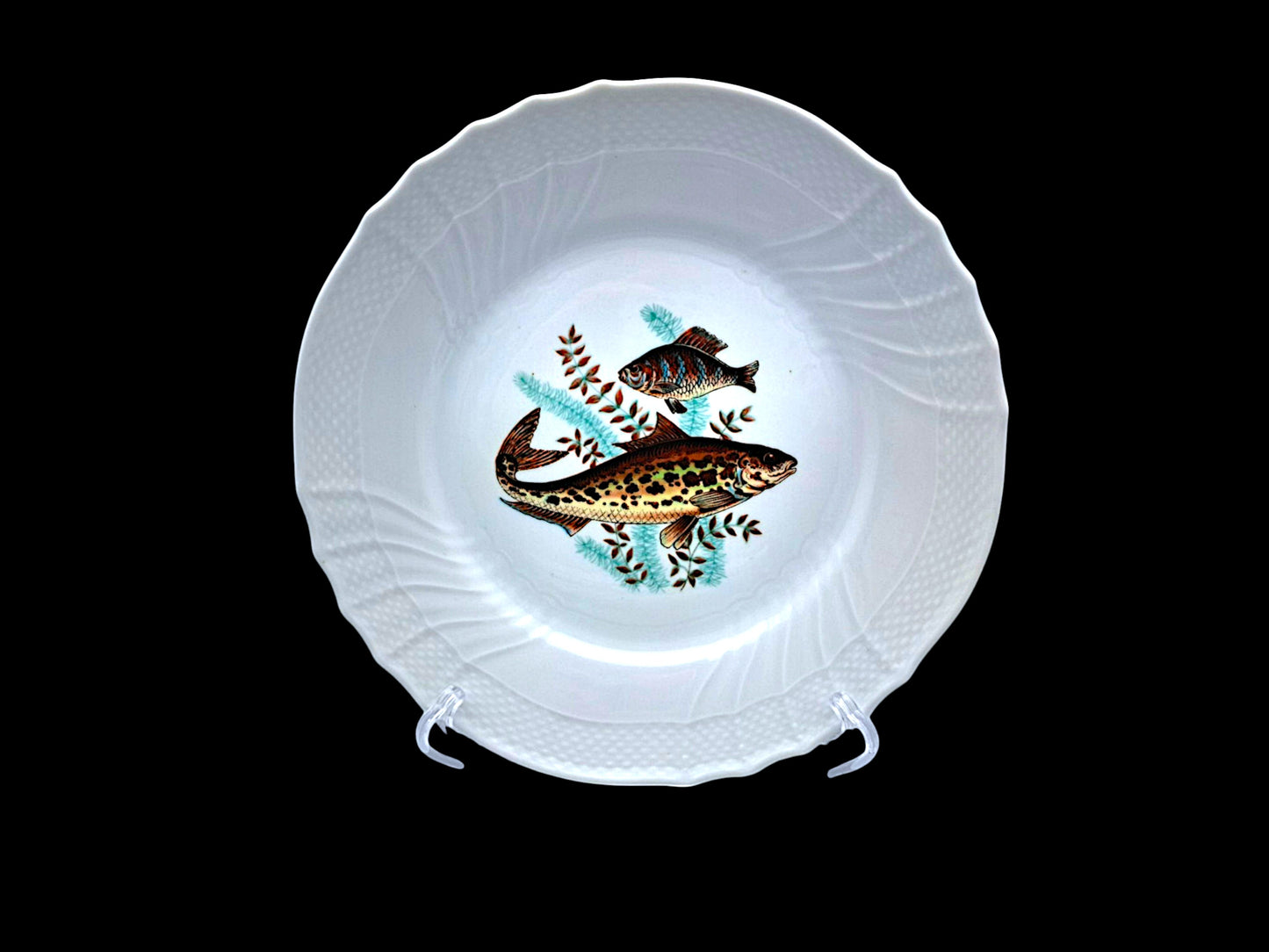 Set of 6 Fish Plates, Richard Ginori, Vecchio Ginori 