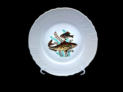 Set of 6 Fish Plates, Richard Ginori, Vecchio Ginori 