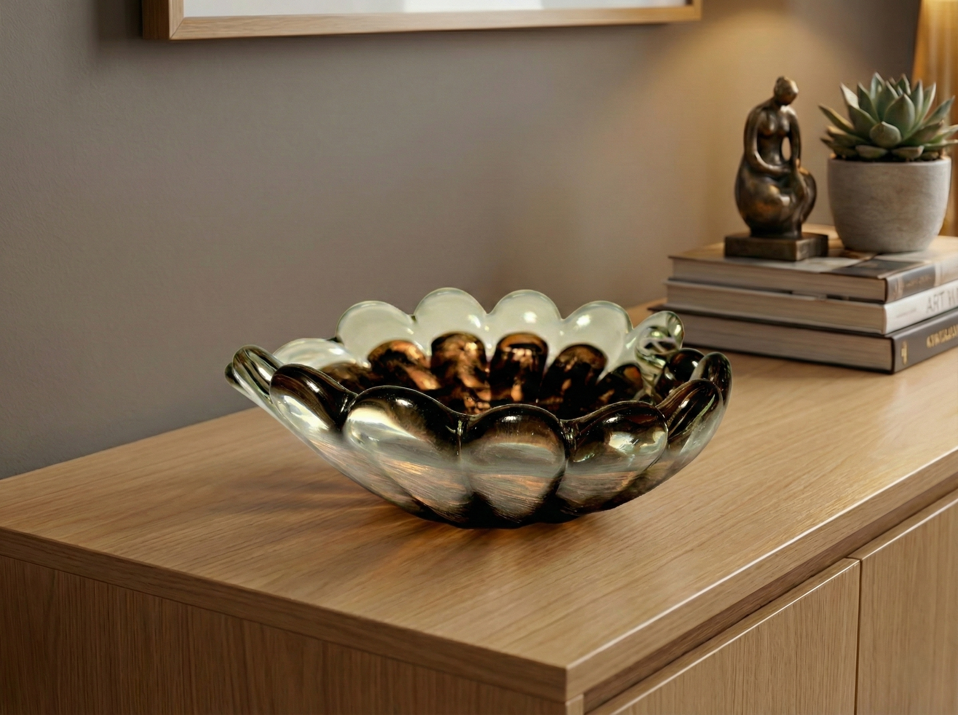 Centrotavola in Vetro di Murano, Avventurina