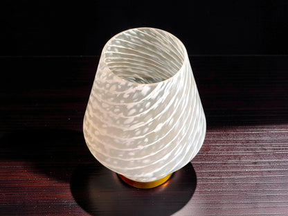 Lampada a Fungo in Vetro di Murano, Lavorazione Swirl