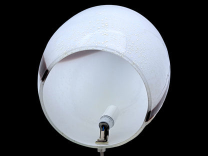 Lampada a Forma di Pinguino in Vetro di Murano, Scaglie Argento