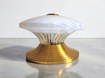 Lampada da Tavolo in Vetro di Murano, Lavorazione Swirl
