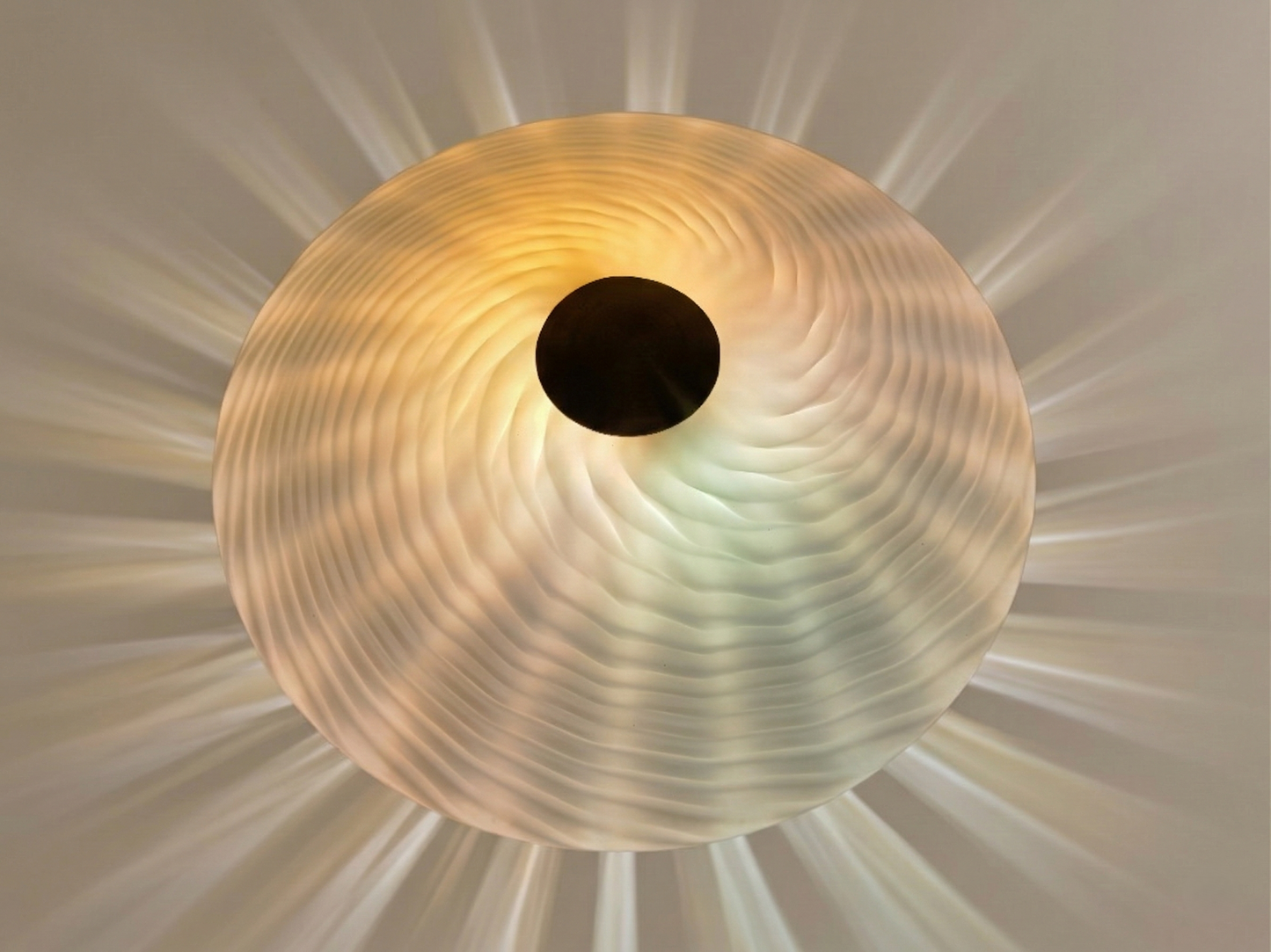 Lampada da Tavolo in Vetro di Murano, Lavorazione Swirl