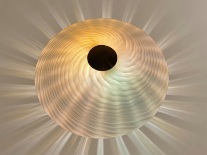 Lampada da Tavolo in Vetro di Murano, Lavorazione Swirl