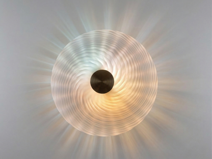 Lampada da Tavolo in Vetro di Murano, Lavorazione Swirl
