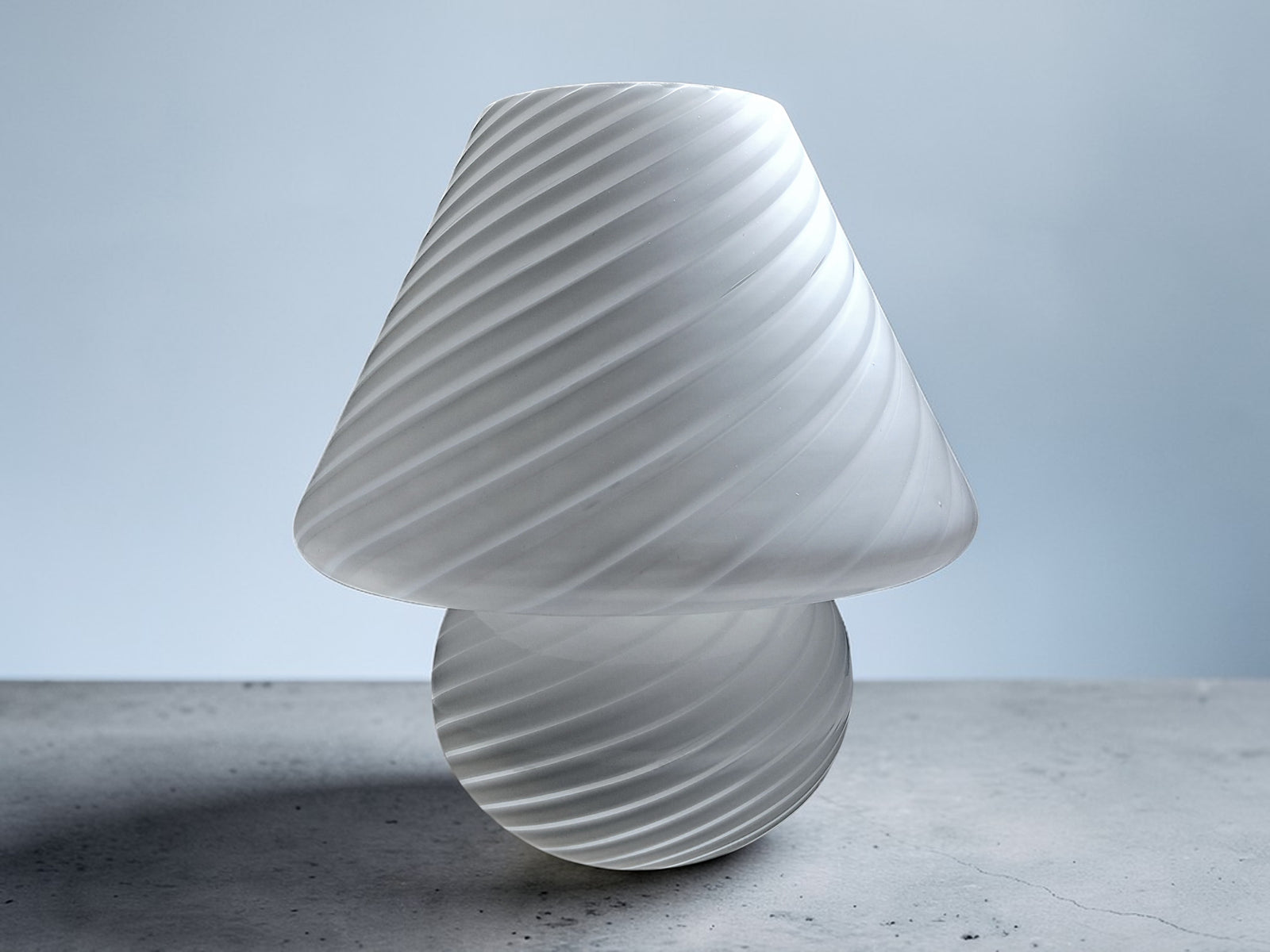 Lampada da Tavolo Mushroom in Vetro di Murano, Swirl