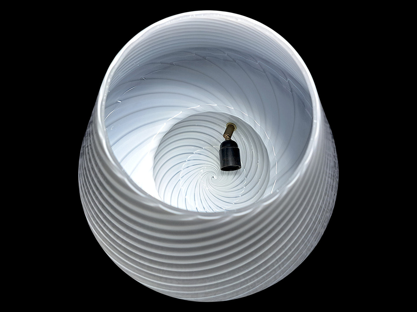 Lampada da Tavolo Mushroom in Vetro di Murano, Swirl