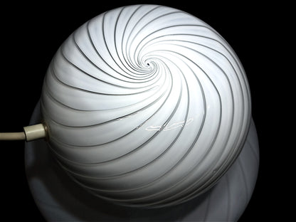 Lampada da Tavolo Mushroom in Vetro di Murano, Swirl