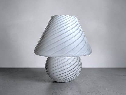 Lampada da Tavolo Mushroom in Vetro di Murano, Swirl