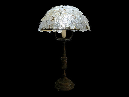 Lampe de Table en Verre de Murano et Laiton, Barovier & Toso, Roselline