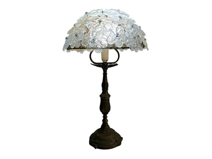 Lampe de Table en Verre de Murano et Laiton, Barovier & Toso, Roselline