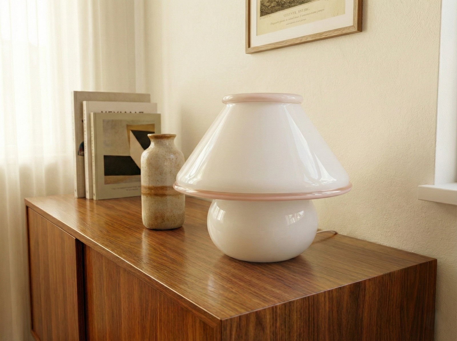 Lampada a fungo in Vetro di Murano, Leucos