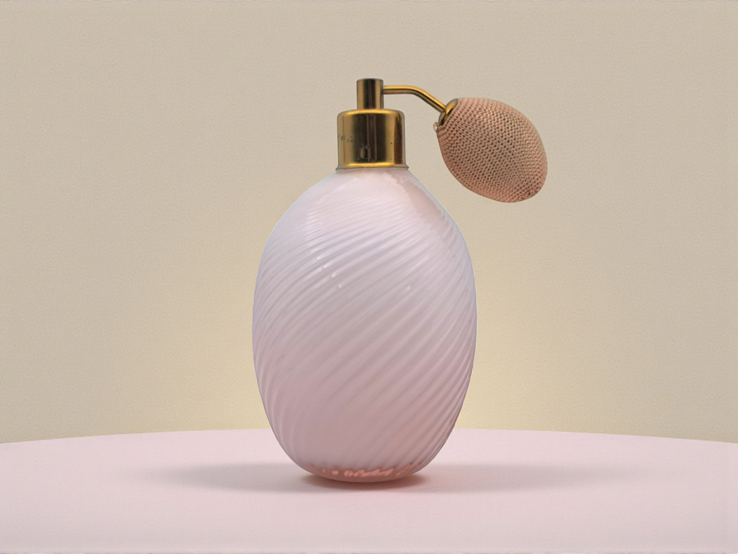 Perfume Atomizer Bottle, in Pink Murano Glass, Lip Glassworks