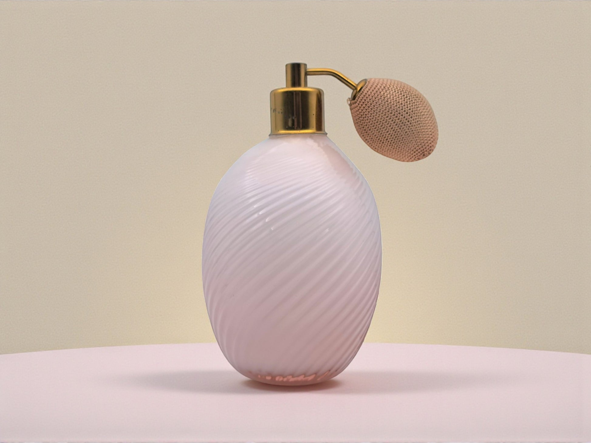 Perfume Atomizer Bottle, in Pink Murano Glass, Lip Glassworks