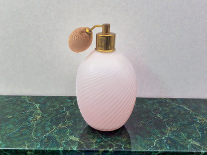 Perfume Atomizer Bottle, in Pink Murano Glass, Lip Glassworks