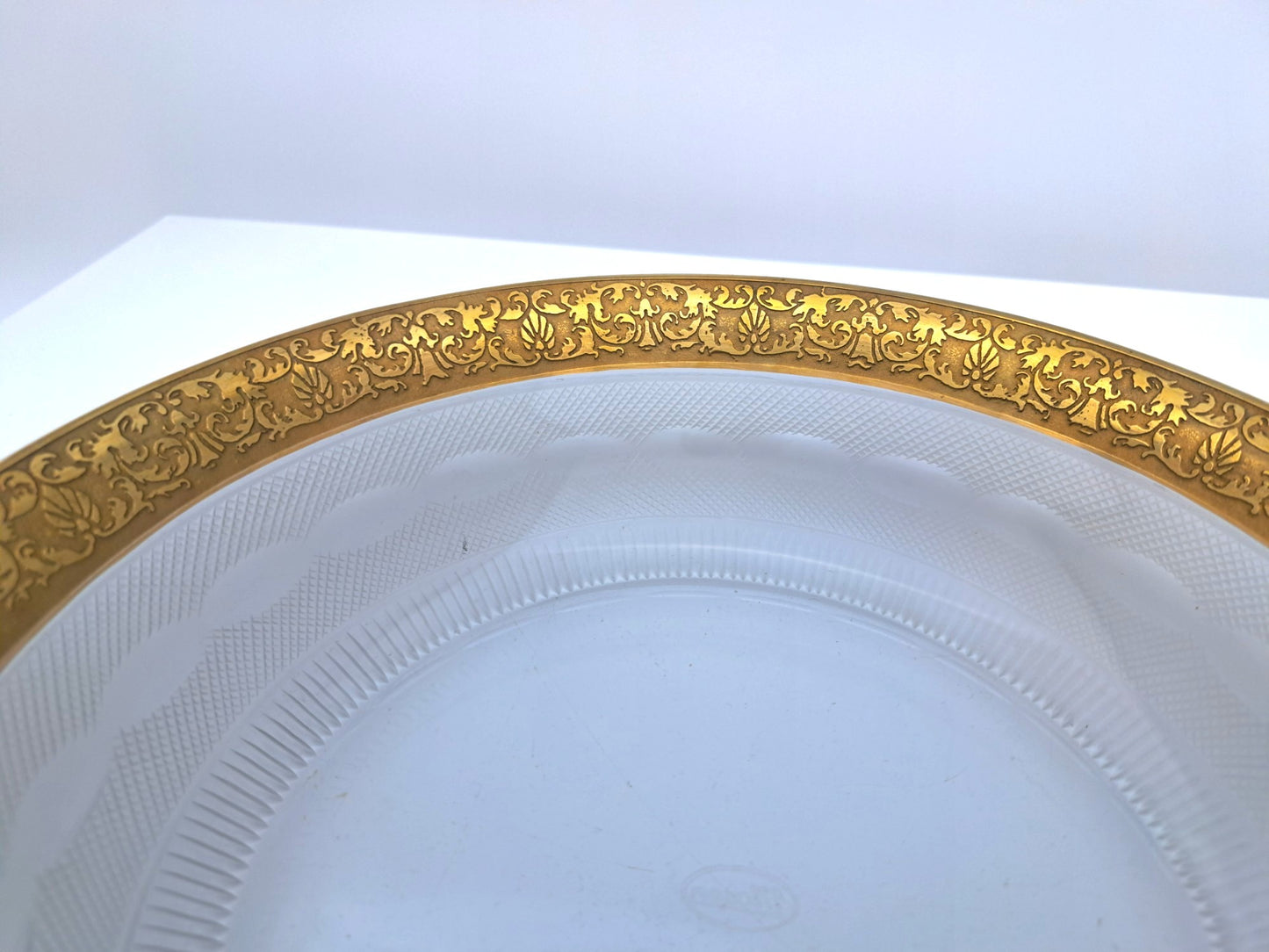 Centrotavola in Cristallo, Moser, Modello Splendid Oro