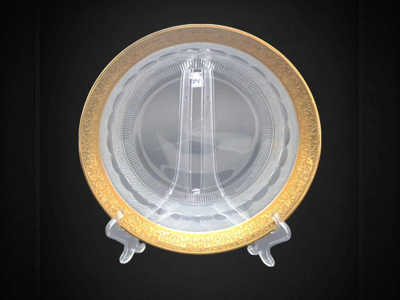 Centrotavola in Cristallo, Moser, Modello Splendid Oro